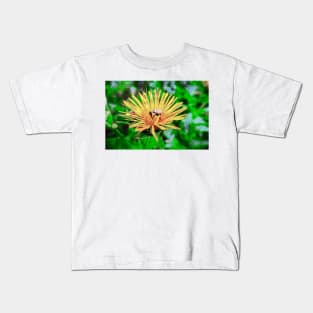 Bee On Yellow Flower 4 Kids T-Shirt